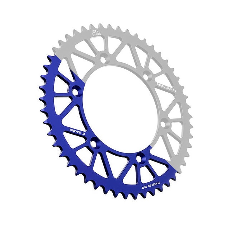 Rear ALU sprocket JT JTA 798-47BLU 47T, 428 Plavi