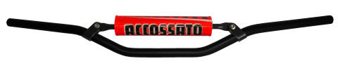 Handlebar ACCOSSATO aluminium, 22 mm Crni