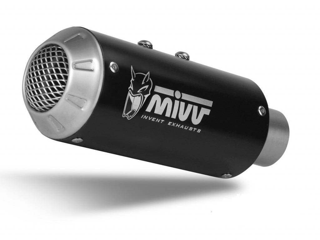 Silencer MIVV MK3 K.048.SM3B Steel black for KAWASAKI Z 125 2018-2024, KAWASAKI Ninja 125 2019-2024