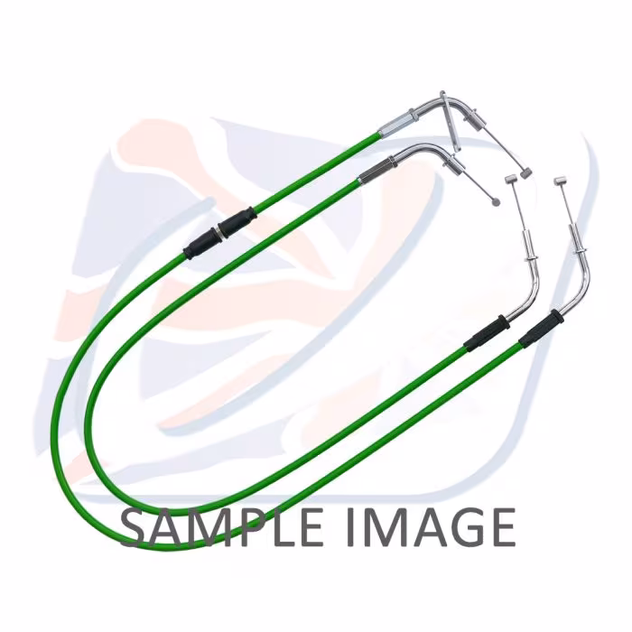 Throttle cables (pair) Venhill K02-4-122 Green