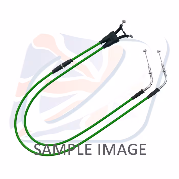 Throttle cables (pair) Venhill K02-4-136 featherlight Green