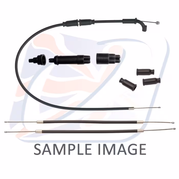 1:2 Choke cable set Venhill K02-5-012 featherlight Crni