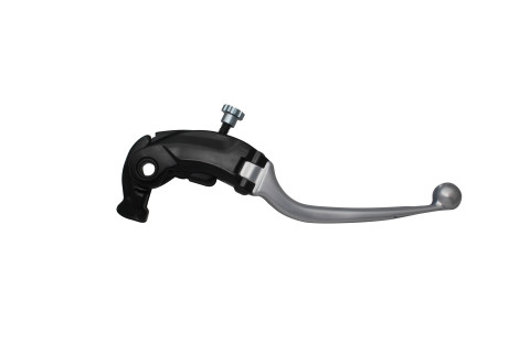 Adjustable folding lever ACCOSSATO LV018 in aluminium for Nissin radial brake master cylinder titanium