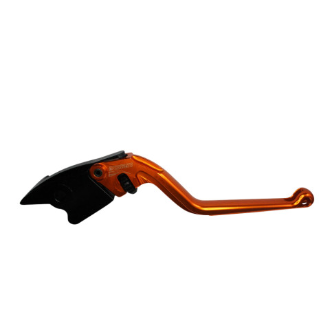 Brake lever ACCOSSATO EDF012 fixed CNC-worked aluminium, orange