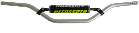 Handlebar ACCOSSATO HB066 Aluminium Made With Constant Diameter - 22 mm silver