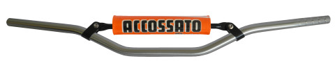 Handlebar ACCOSSATO HB063 Aluminium Made With Constant Diameter - 22 mm Crni