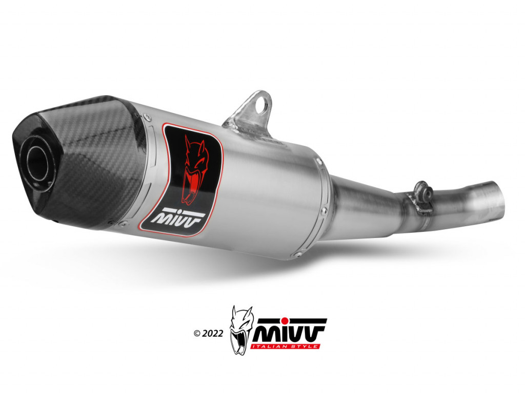 Silencer MIVV STR-1 M.HU.010.LXC Inox for HUSQVARNA Enduro 701 2021-2024, HUSQVARNA Supermoto 701 2021-2024