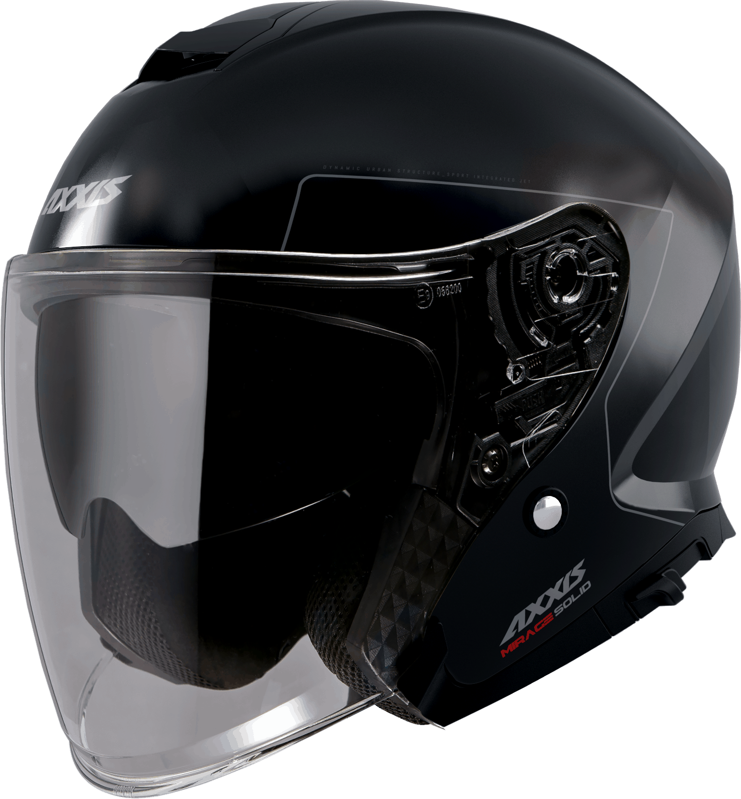 JET helmet AXXIS MIRAGE SV ABS solid black matt XS