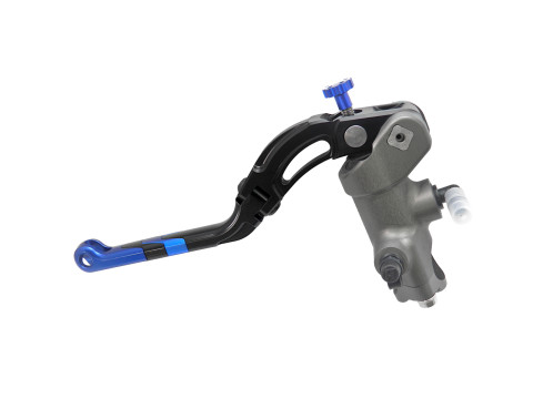 Radial clutch master cylinder ACCOSSATO CY005 PRS 16x15-16-17 with revolution lever, black