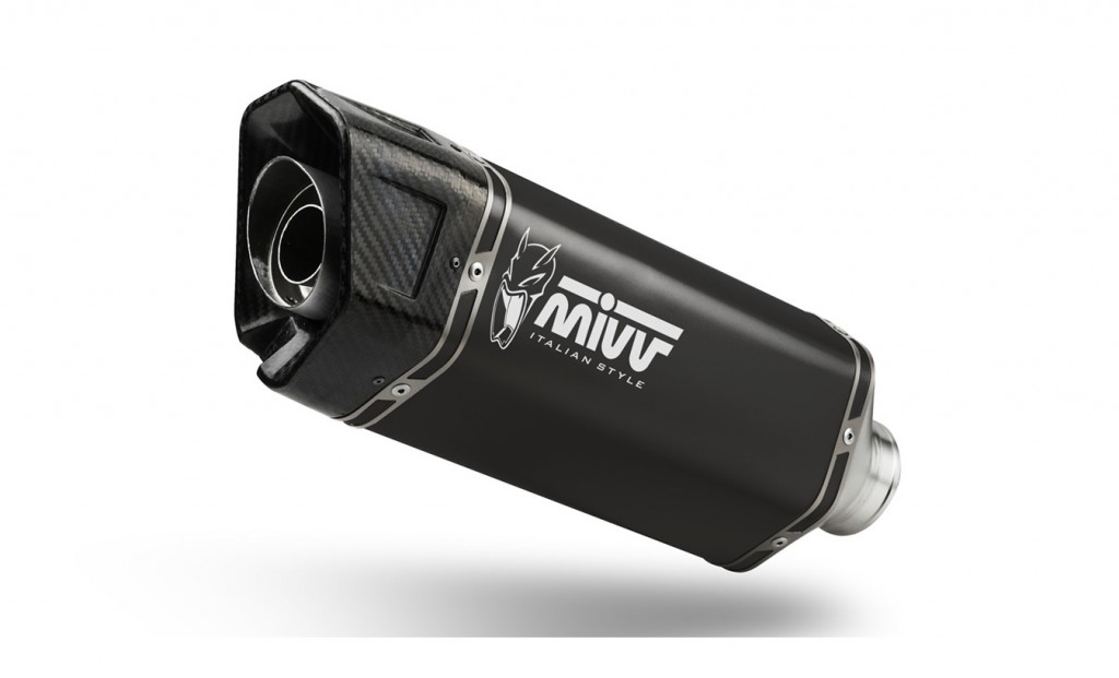 Full exhaust system 3x1 MIVV SR-1 T.030.LR1TB Black titanium
