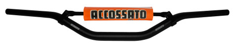 Handlebar ACCOSSATO aluminium, 28.5 mm Crni