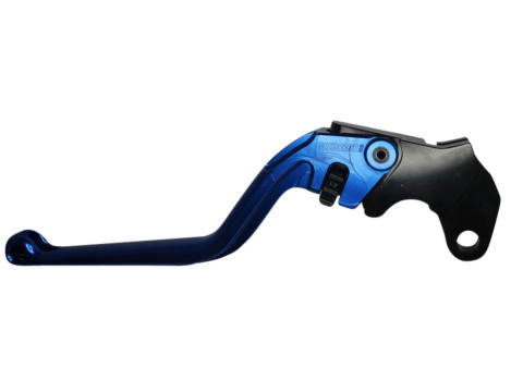 Clutch Lever ACCOSSATO fixed CNC-worked aluminium, blue