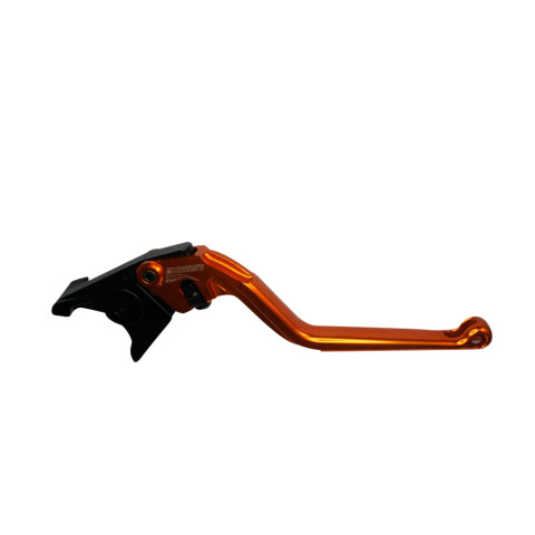 Brake lever ACCOSSATO EDF014 fixed CNC-worked aluminium, orange