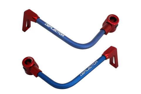 Lever guard ACCOSSATO DE003 with blue hose and joint right + left , aluminium