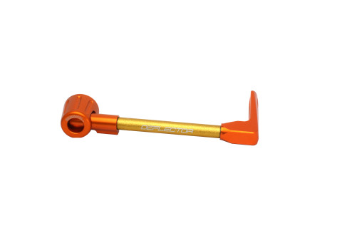 Lever guard ACCOSSATO DE001 with gold hose and joint right, aluminium