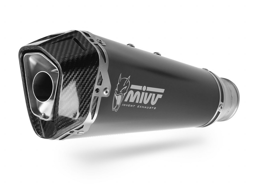 Silencer MIVV DELTA RACE O.008.LDRB Stainless Steel / Carbon cap for KYMCO AK 550 2017-2020