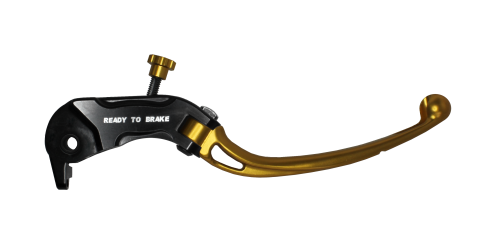 Brake lever folding ACCOSSATO LV030 in aluminium for brake master cylinder Ready To Brake zlato