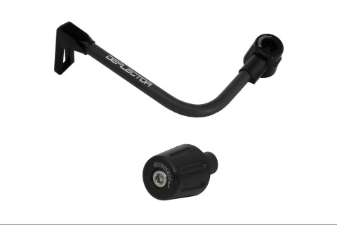 Lever guard in aluminium + right end ACCOSSATO DE005 with black hose and joint left