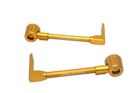 Lever guard ACCOSSATO DE003 with gold hose and joint right + left , aluminium