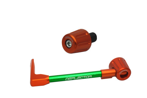 Lever guard in aluminium + right end ACCOSSATO DE005 with green hose and joint left