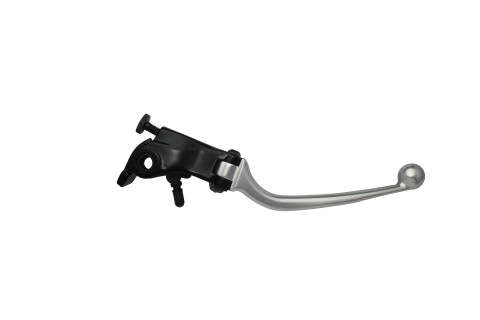 Adjustable folding lever ACCOSSATO LV013 in aluminium for original brake master cylinders silver