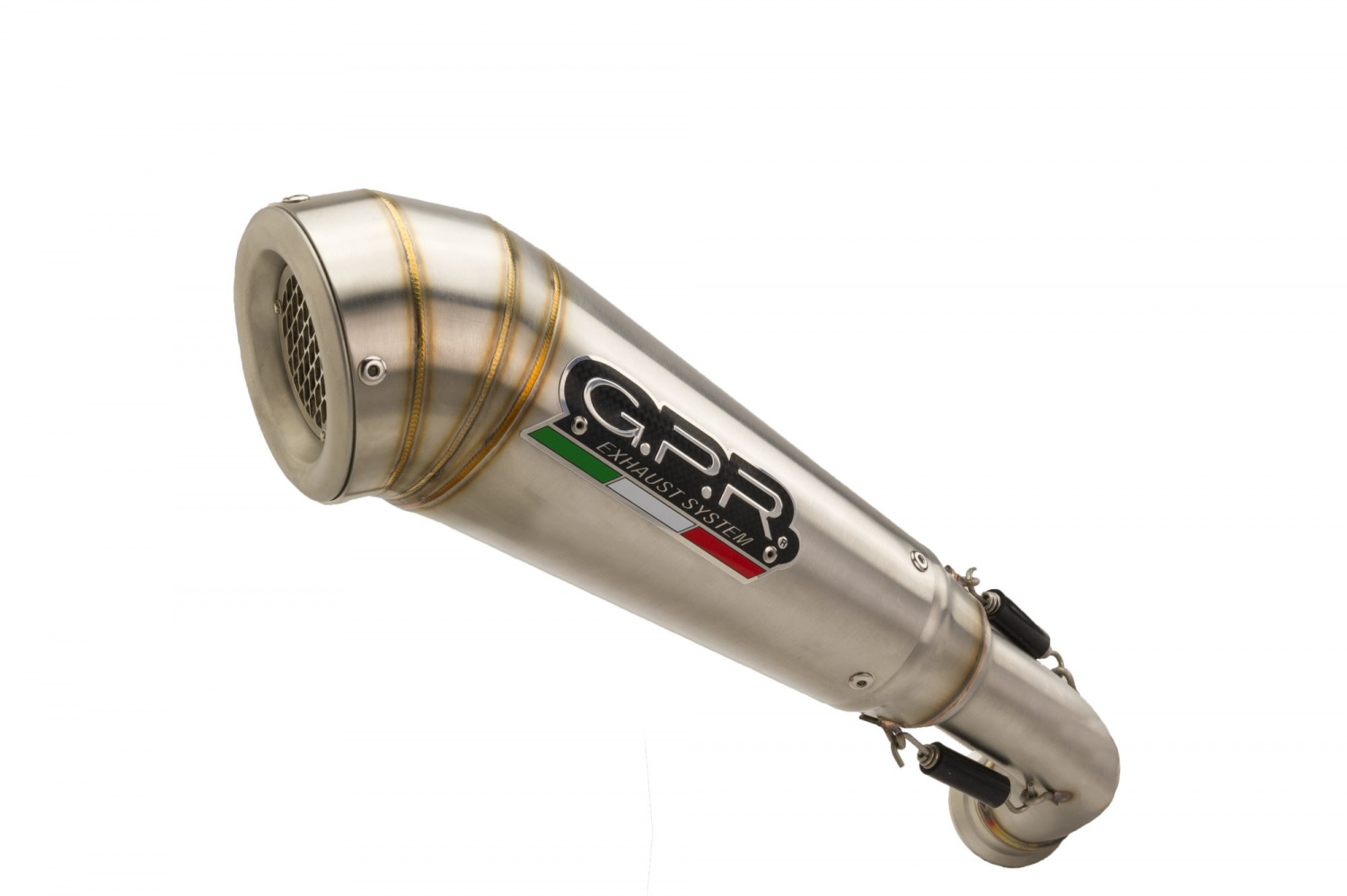 Slip-on exhaust GPR POWERCONE EVO BMW.8.PCEV Brushed Stainless steel including removable db killer and link pipe