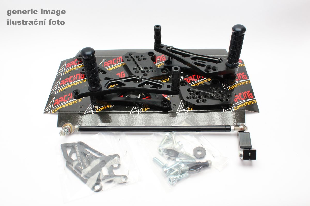 Rear Set 4RACING PR041 Crni