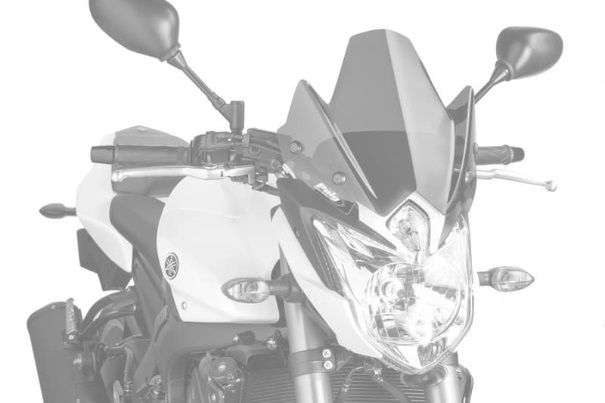 Windshield PUIG NEW GEN. SPORT 5872N Crni