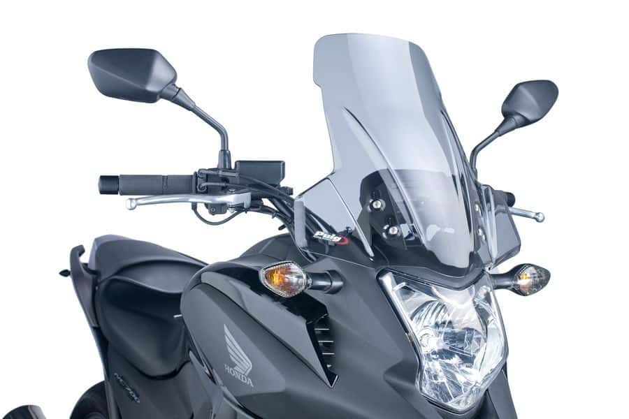 Windscreen PUIG TOURING 5992H smoke for HONDA NC 700 S / X 2012-2013, HONDA NC 750 X / XD 2014-2015
