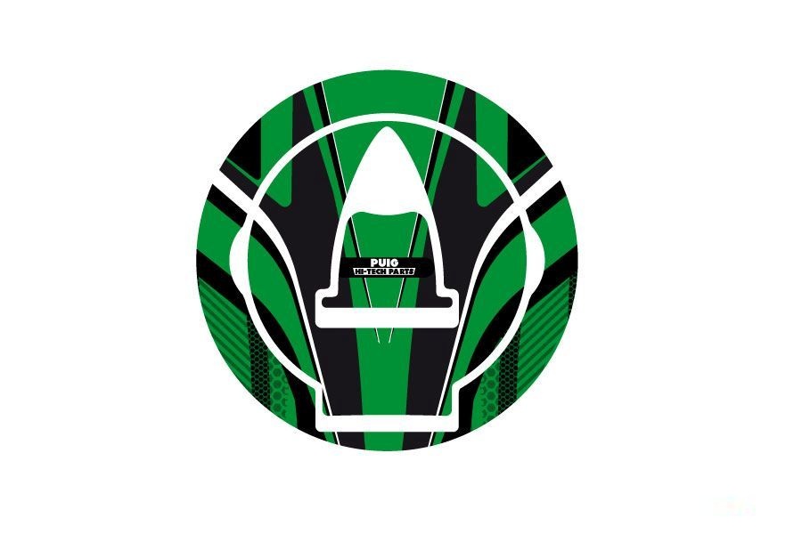 Fuel cap cover PUIG RADIKAL 6306V green
