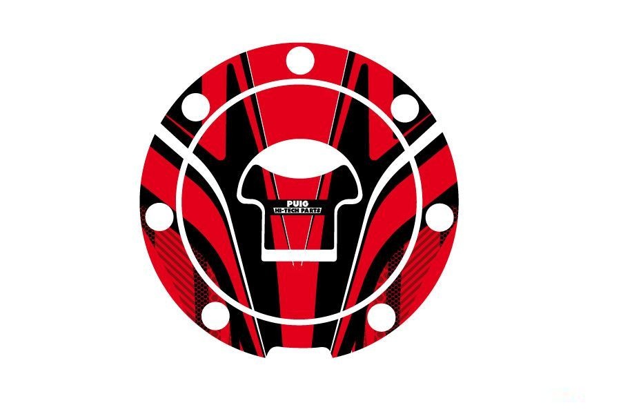Fuel cap cover PUIG RADIKAL 6308R crven