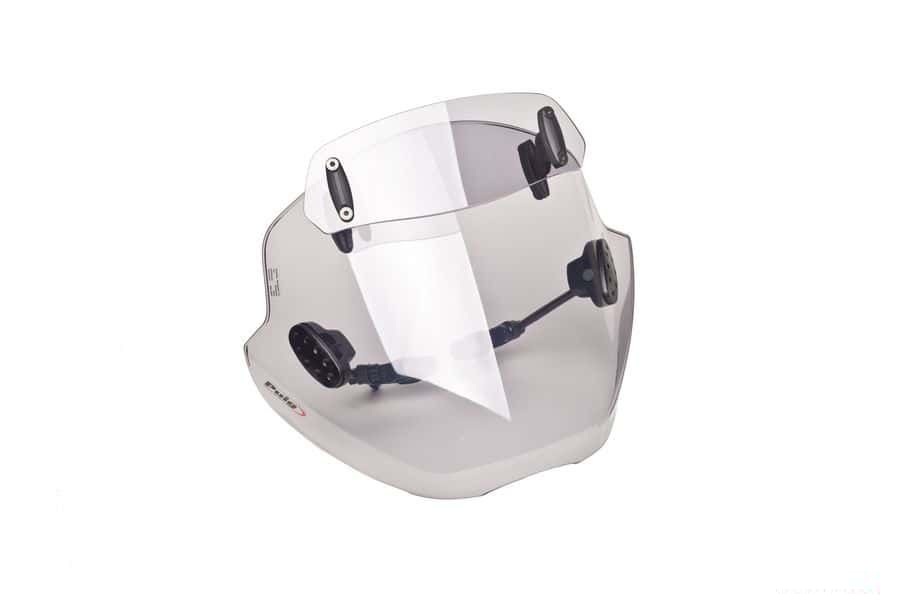 Windshield PUIG STREAM WITH VISOR 6408H smoke