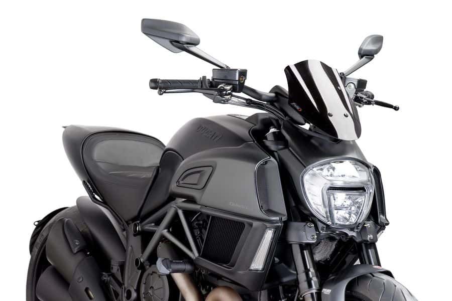 Windshield PUIG NEW GEN. SPORT 7592N Crni
