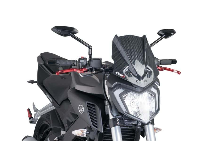 Windshield PUIG NEW GEN. SPORT 7654C carbon look