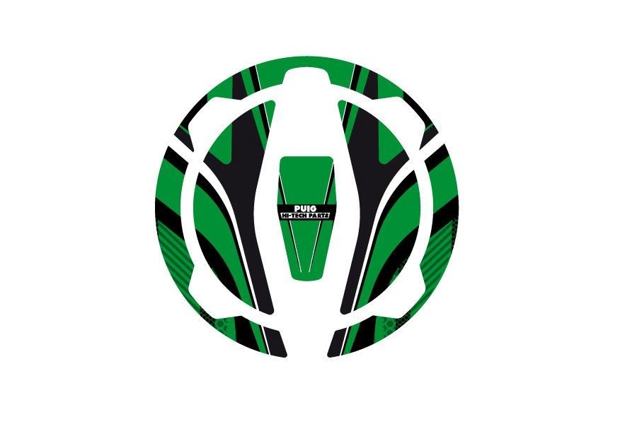 Fuel cap cover PUIG RADIKAL 9362V green