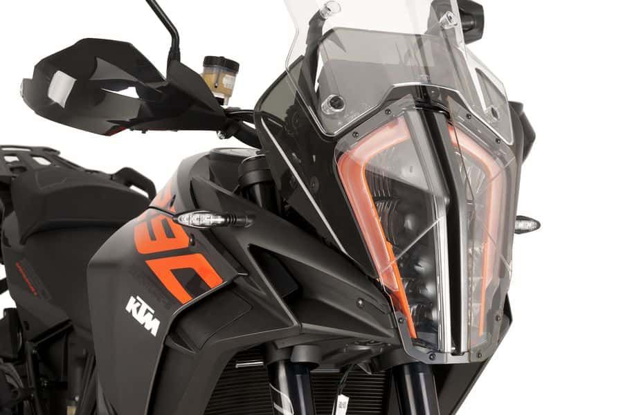 Headlight protector PUIG 9470W transparent for KTM Super Adventure 1290 / R / S 2017-2021