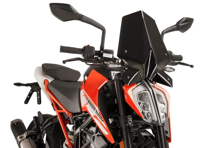 Windshield PUIG NEW GEN. SPORT 9514N Crni
