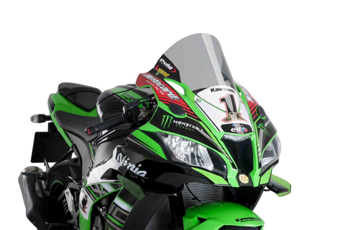 Windscreen PUIG RACING 9849H smoke for KAWASAKI ZX-10R / RR Ninja 1000 2016-2019
