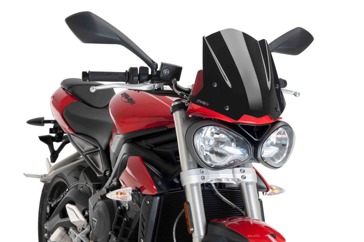 Windshield PUIG NEW GEN. SPORT 9999N Crni
