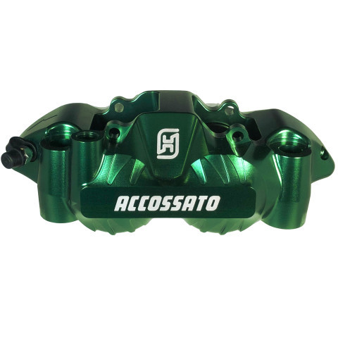 Radial brake caliper ACCOSSATO PZ004 Forged Monoblock 108 mm distance With Pistons in Aluminium