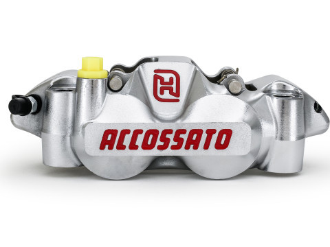 Radial brake caliper ACCOSSATO PZ004 Forged Monoblock 108 mm distance With Pistons in Aluminium