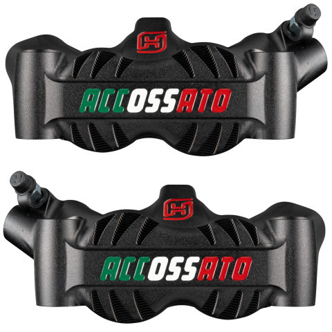 Radial brake caliper ACCOSSATO PZ007 Forged Monoblock 100 mm distance With Pistons in Aluminium