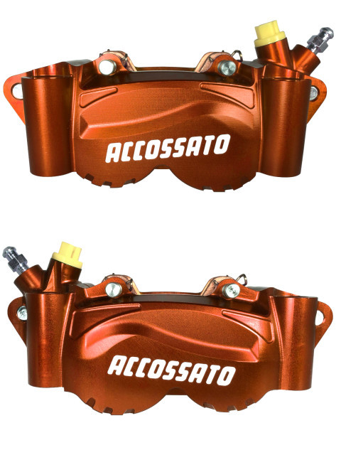 Radial billet 2-piece caliper ACCOSSATO PZ012 distance 108 mm