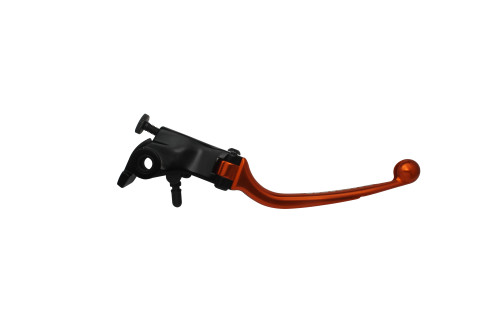 Adjustable folding lever ACCOSSATO LV013 in aluminium for original brake master cylinders orange