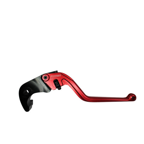 Brake lever ACCOSSATO EDF033 fixed CNC-worked aluminium, red