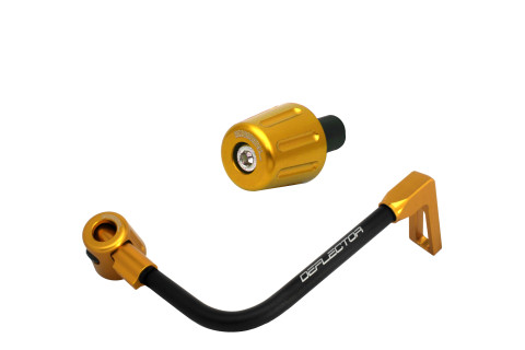 Lever guard in aluminium + left end ACCOSSATO DE004 with black hose and joint right