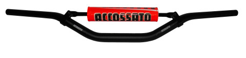 Handlebar ACCOSSATO aluminium, 28.5 mm Crni