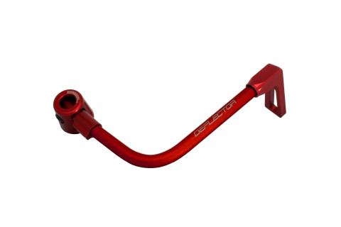 Lever guard ACCOSSATO DE001 with red hose and joint right, aluminium