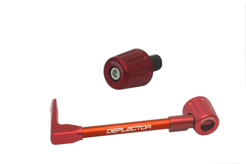 Lever guard in aluminium + right end ACCOSSATO DE005 with orange hose and joint left