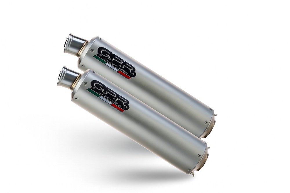 Mid-full system exhaust GPR INOX ROUND CO.D.59.IT Brushed Stainless steel